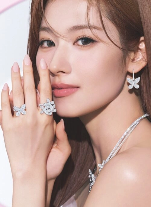 Silver Diamond Big Butterfly Ring | Sana – Twice