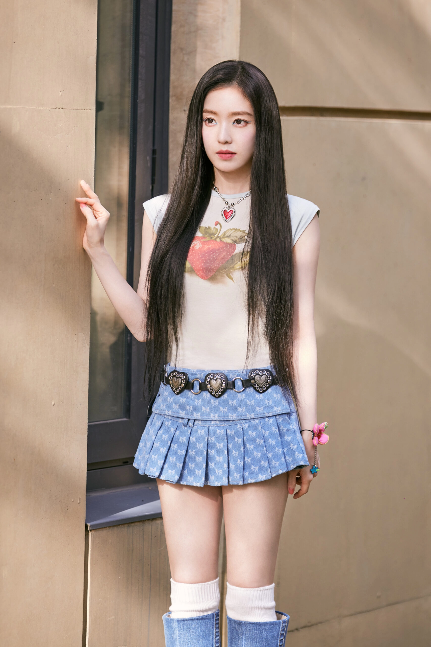 Silver Retro Heart Belt | Irene - Red Velvet - Fashion Chingu