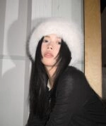 Carmen Aounさん専用 Black Sheer Sleeveless Hooded Top | Eunchae - Le Sserafim