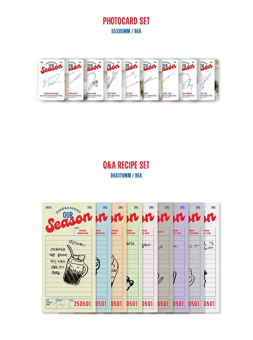 ZEROBASEONE 2025 SEASON'S GREETINGS [OUR Season] - Fashion