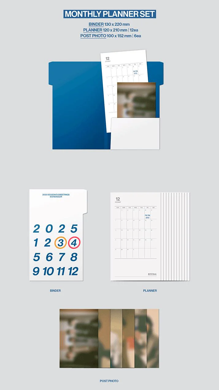 アイドルグッズ TXT 2025 SEASON&#39;S GREETINGS TXT TOMORROW X TOGETHER 2025 Season's Greeting Photocard