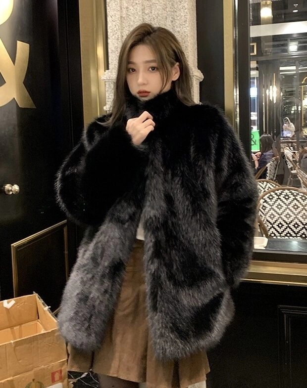 ジャケット・アウター Roen semantic fur long coat y2k Vkei emo MOLERFO Y2k Zip up Hoodie Fur Collar Jacket Emo Grunge 2000s