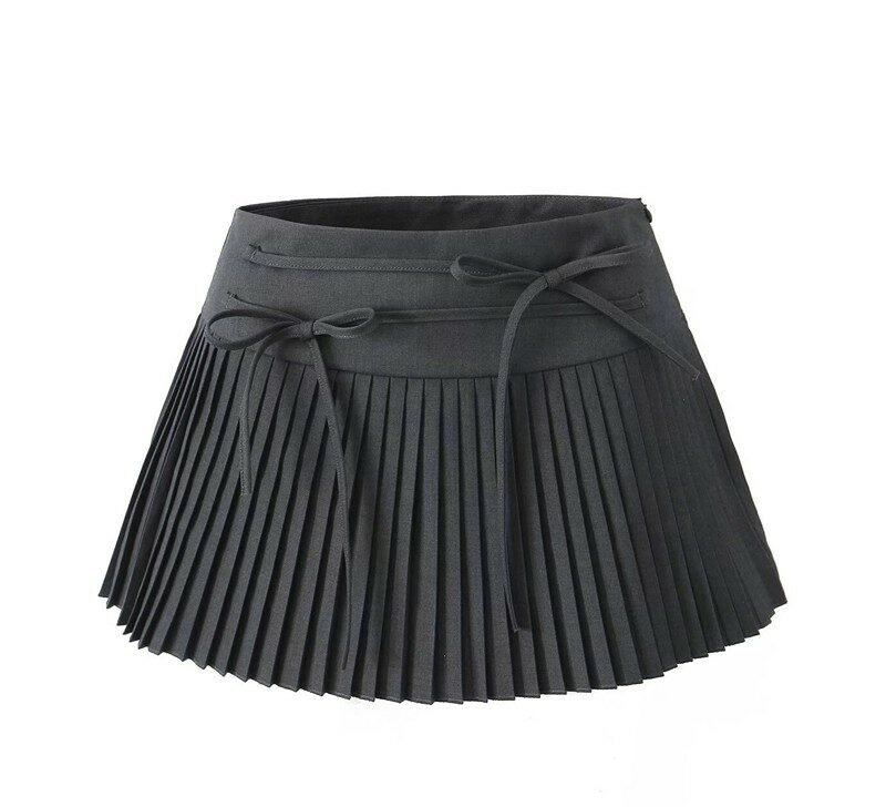 【EEUN】Two Buttons Dry Pleats Skirt Moonage Pleated Mini Skirt | Disturbia - Shop Women's Gothic