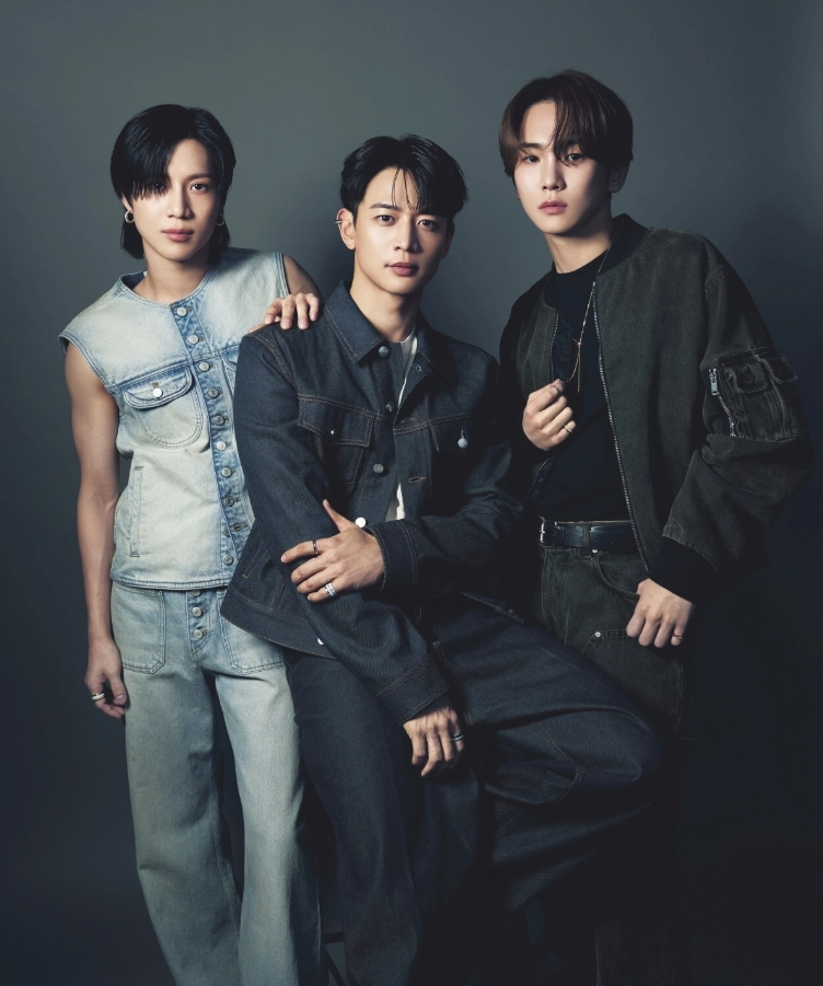 Blue Front Pockets Cropped Denim Vest | Taemin - SHINee