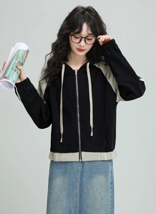 ★NewJeans ダニエル★【Khakis】★FULL ZIP POCKET HOODI.E★ hybrid-xyz-pants-khaki-hybrid-