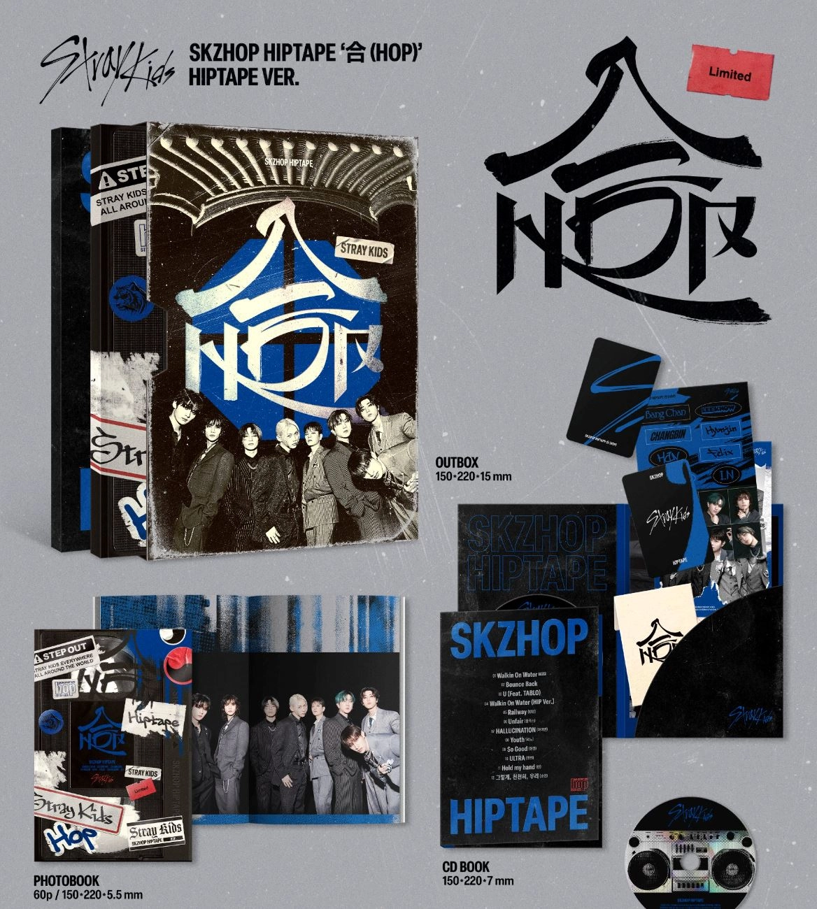 LIMITED - Stray Kids Album SKZHOP HIPTAPE '合 (HOP