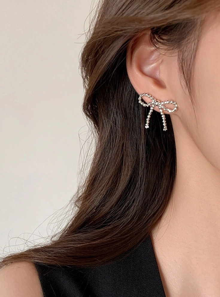 [HAESOOL] 着用☆ソイェジ925 Silver☆YUE4042 Earrings HAESOOL] 着用☆ソイェジ925 Silver☆YUE4042 Earrings