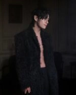Black-Soft-Furry-Blazer-Coat-
