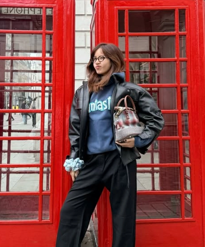 Blue “Fantastic” Patched Hoodie | Lisa - BlackPink - Fashion