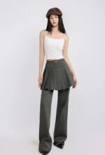 Dark-Gray-Pleated-Skirt-