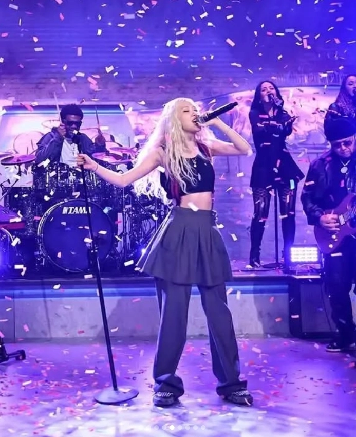 Dark Gray Pleated Skirt Overlay Pants | Rose - BlackPink - Fashion