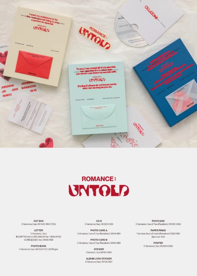 新品未開封　ENHYPEN ROMANCE : UNTOLD ヒスン10枚② ROMANCE : UNTOLD Digital Album - ENHYPEN Store