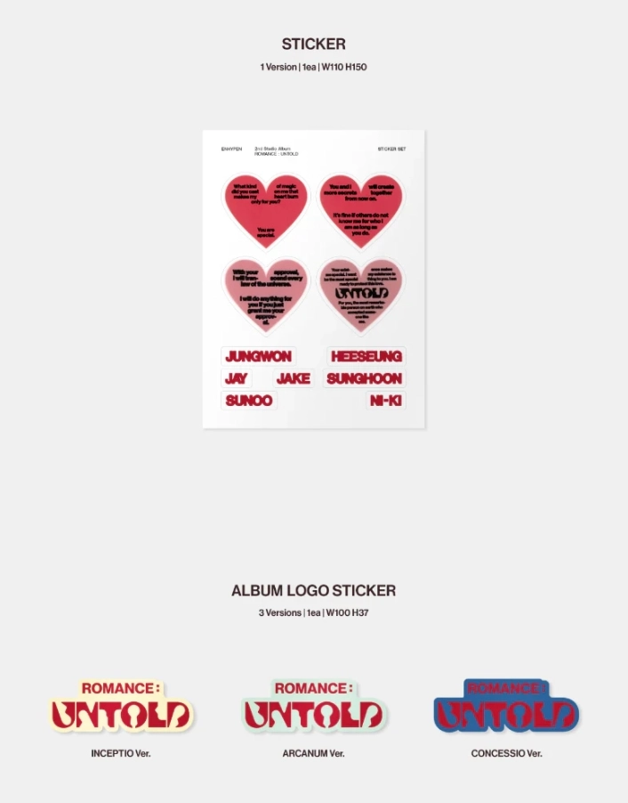 Enhypen 2nd Album - Romance : Untold | Random Version