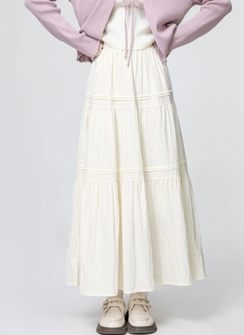 French Style Aline Midi Skirt