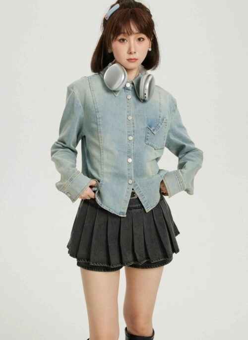 Black High-Waist Lace Skirt | Chung Ha - Fashion Chingu