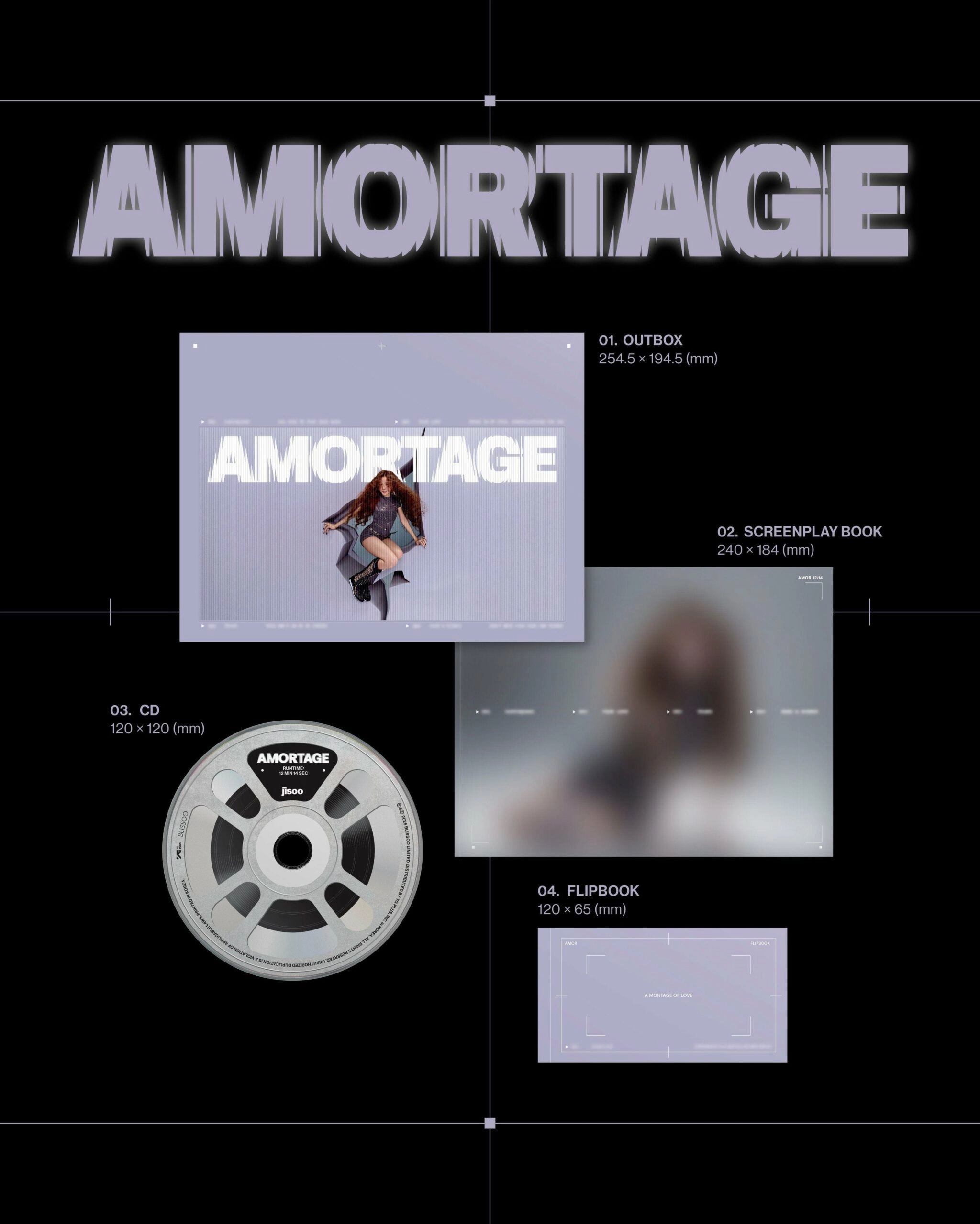 JISOO 1st Solo Mini Album - Amortage | Exclusive Edition
