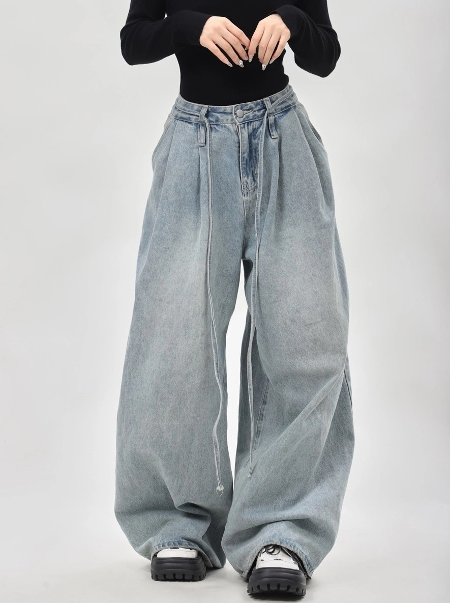 Light Blue Denim Baggy Jeans | J-Hope - BTS - Fashion Chingu