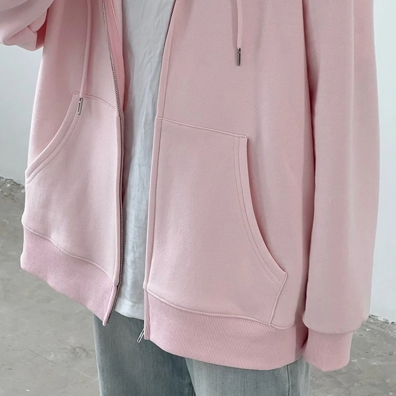 韓国商品/NOCONTENT Dot half hooded jumpe 4Tune Star Hooded Zip Up Sweatshirt Korean Style All Metal