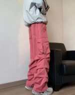 【COLOR iN ID】glossy shirring cargo COLOR iN ID】glossy shirring cargo パンツ・ボトムス