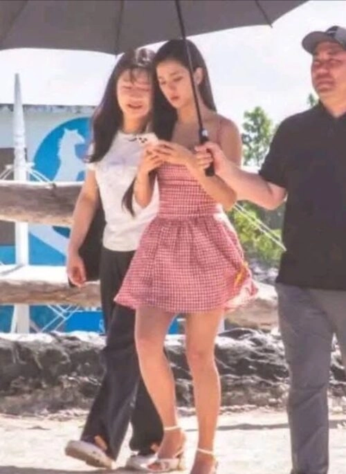Red Plaid Fit And Flare Dress | Jisoo – BlackPink