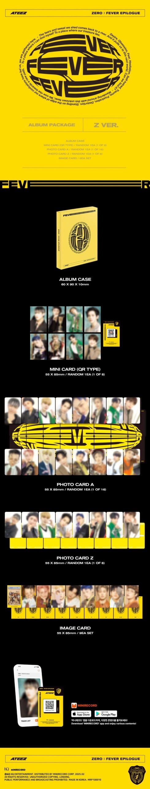 ATEEZ Repackage Mini Album - ZERO : FEVER EPILOGUE