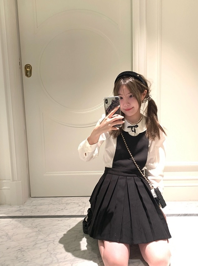 BLACKPINK着用 Sorry Too Much Love☆Side Ruffle String Dres.s Blue And Lilac Floral Irregular Ruffled Dress | Rose