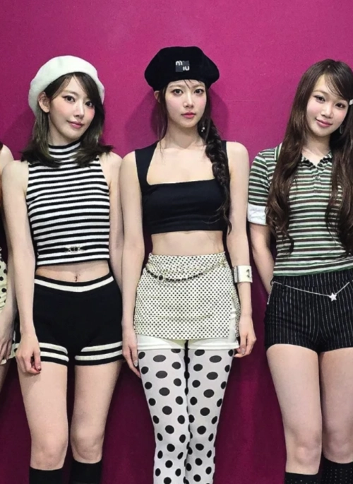 Black Square Neck Crop Top | Eunchae – Le Sserafim