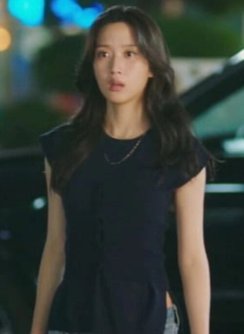 Black Traditional Style Peplum Top | Baek Su Jeong- My Dearest Nemesis