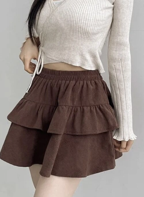 【EEUN】Mood Layer Ruffle Skirt Edikted Ruffle Sheer Lace Low Rise Mini Skirt | PacSun