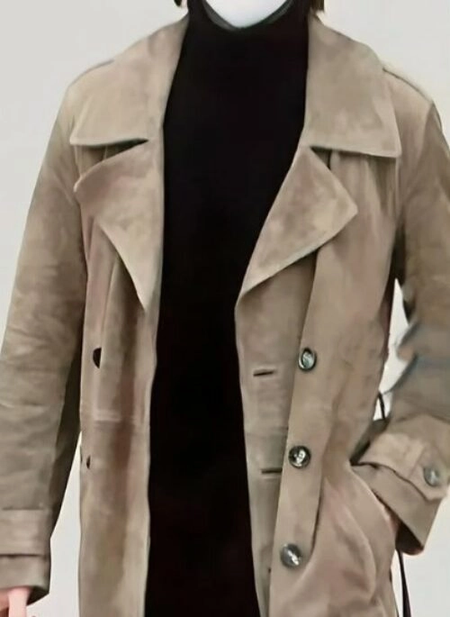 Brown Suede Trench Coat | Junghwan – Treasure