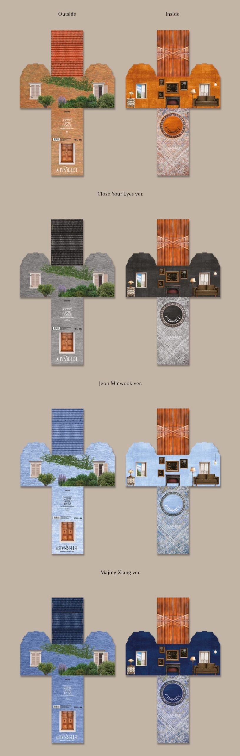 CLOSE YOUR EYES 1st Mini Album - ETERNALT | Jewel, Random