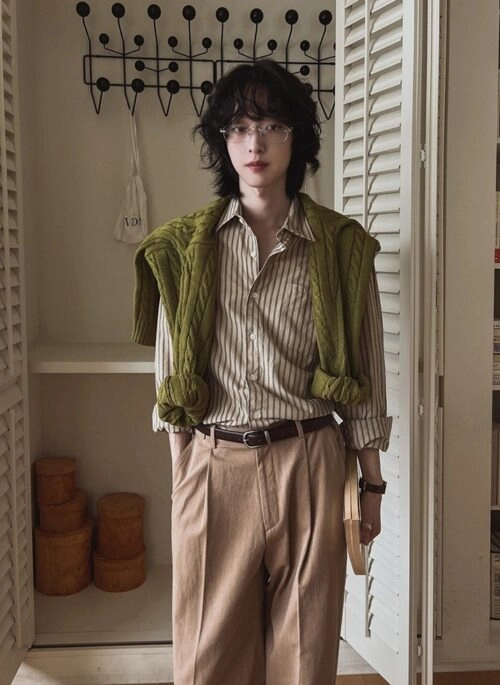 Casual Striped Long Sleeve Shirt
