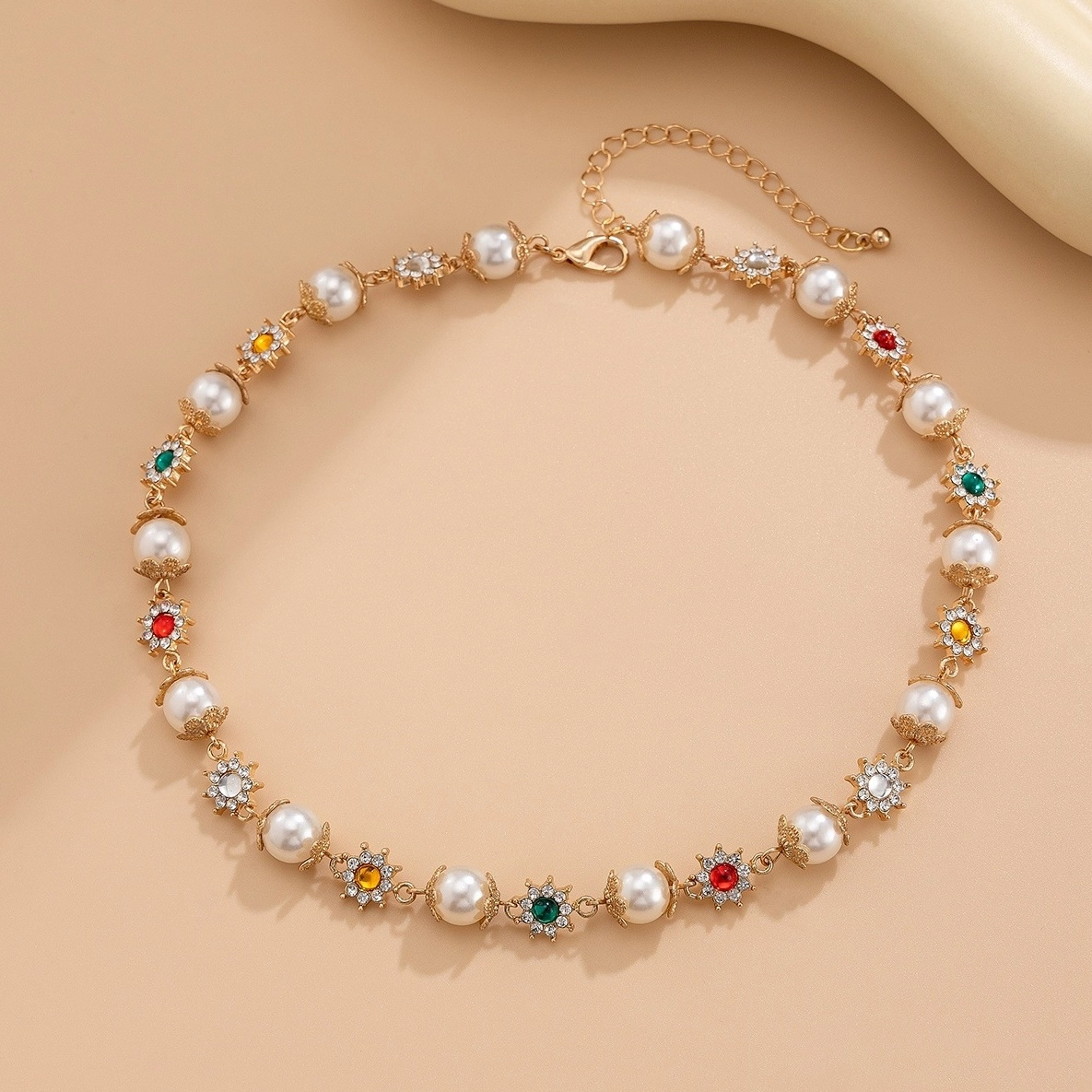 BTS着用【MAMA CASAR】☆LIKE A FLOWER CLASSIC PEARL NECKLAC.E ☆BTS着用☆MAMA CASAR☆LIKE A FLOWER CLASSIC PEARL NECKLAC.E