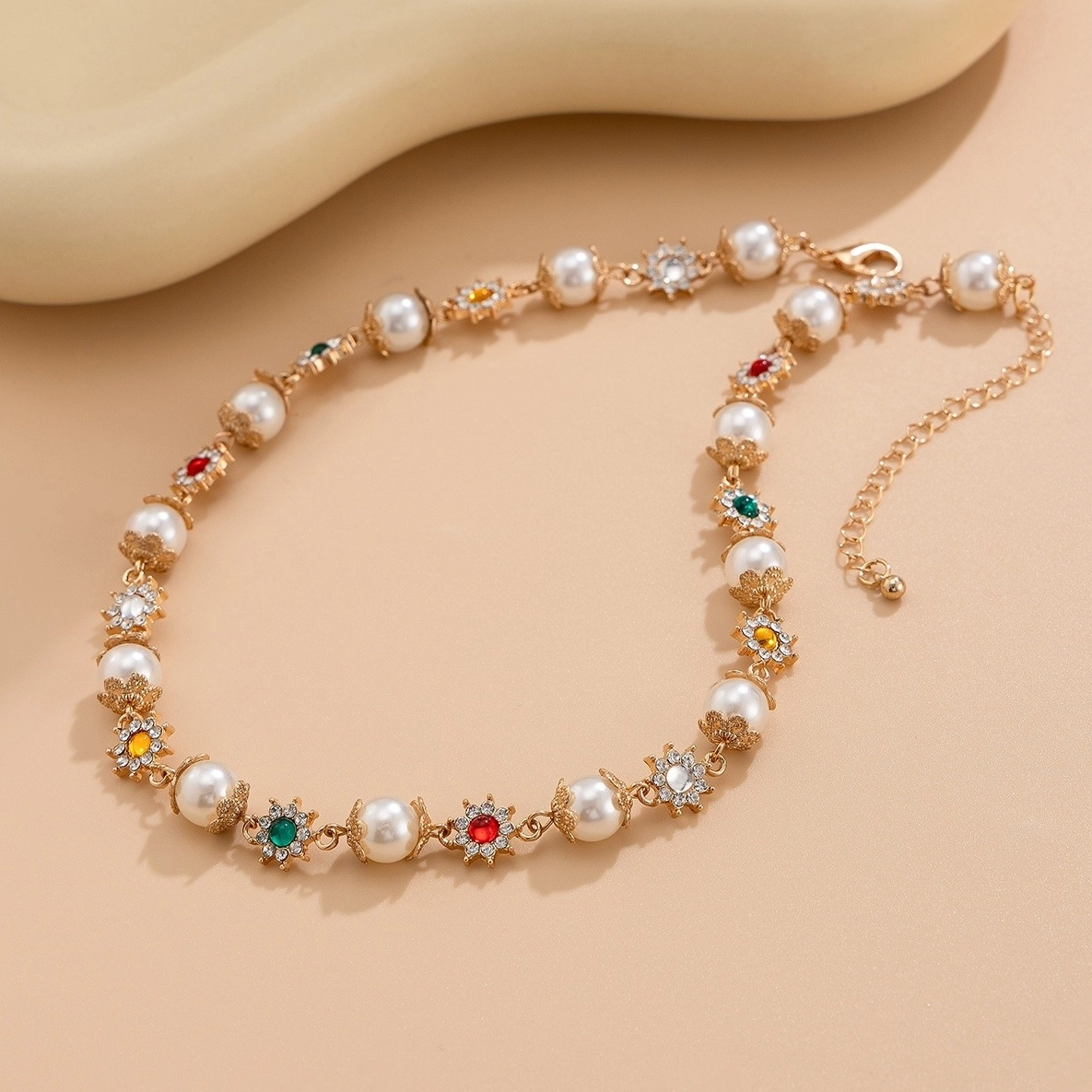 ★BTS着用★MAMA CASAR★LIKE A FLOWER CLASSIC PEARL NECKLAC.E BTS着用【MAMA CASAR】☆LIKE A FLOWER CLASSIC PEARL NECKLAC.E