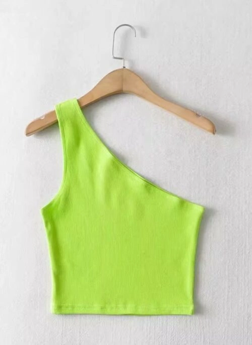 Neon Green One-Shoulder Top | Sieun – STAYC