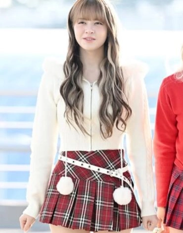 Plaid Skirt Frosty Look – Lily