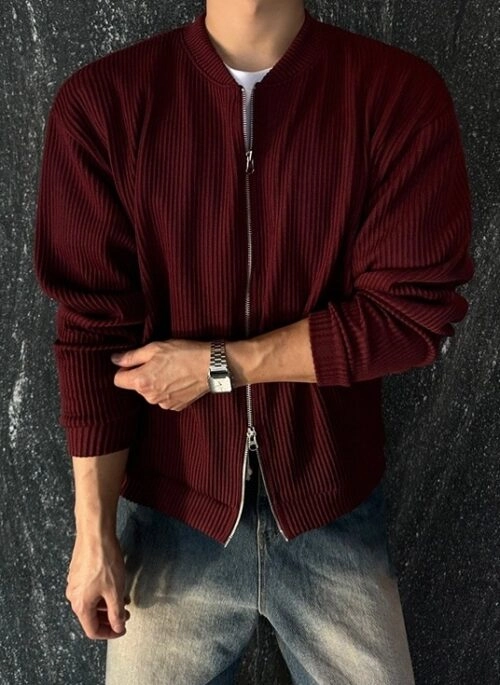 Relaxed Fit Casual High Collar Jacket
