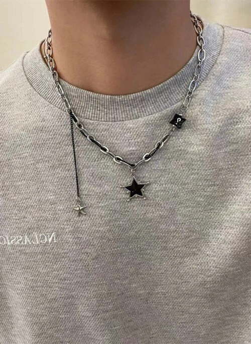 [Haleine]Double Cross Layered Necklace(ストレイキッズ 着用) il_340x270.1873572612_hy69.jpg
