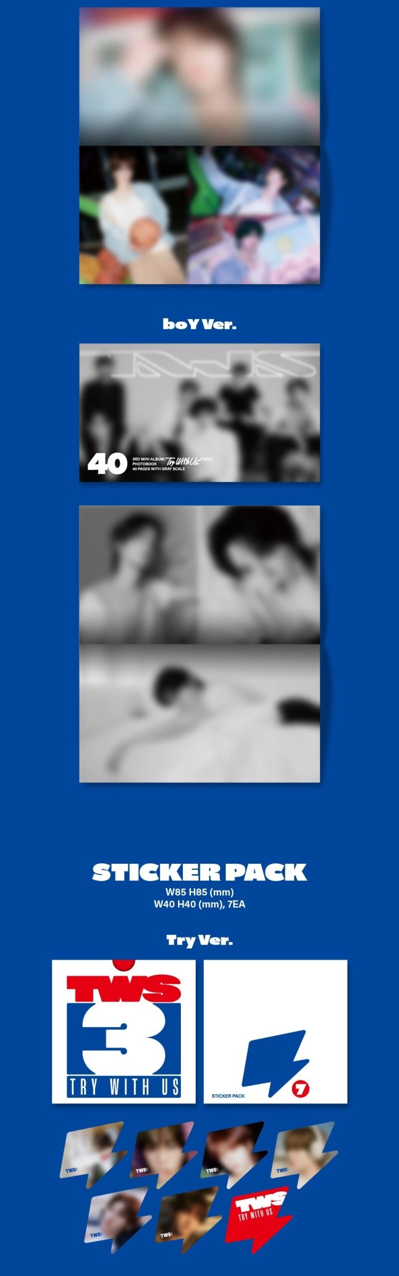 TWS 3rd Mini Album - TRY WITH US | Weverse Shop Gift, Set