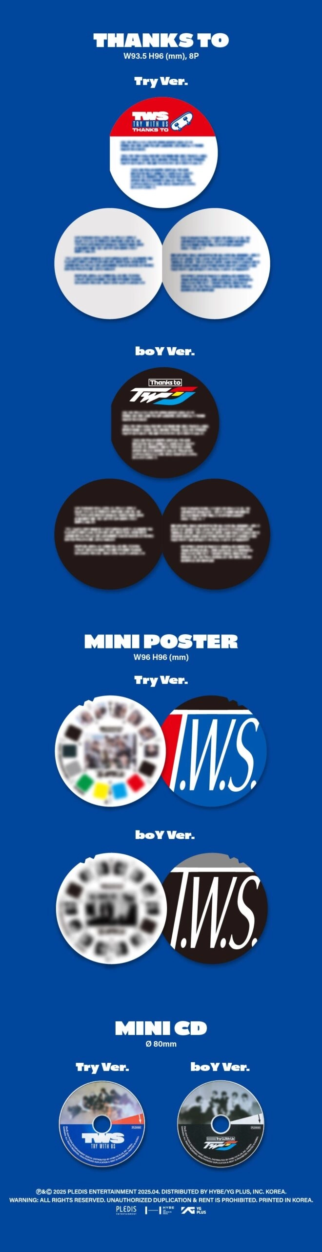 TWS 3rd Mini Album - TRY WITH US | Weverse Shop Gift, Set