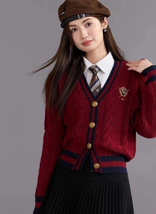 Vneck Knit Cardigan Sweater Spring Fashion