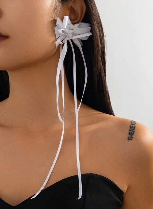 Silver Angel Heart Crystal Necklace | Chaewon - Le Sserafim