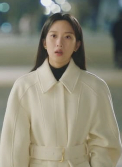 Beige Collared Tie-Waist Jacket | Baek Su Jeong – My Dearest Nemesis