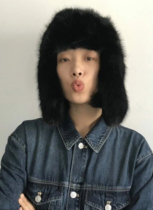 Black Faux Fur Ski Hat | Jisung – Stray Kids