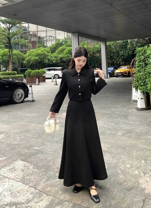 Black Suit Blazer And Skirt Set | Yeo Eun Nam – Buried Hearts