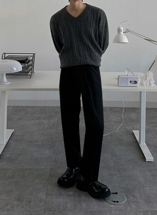 Classic Knit Pullover Sweater