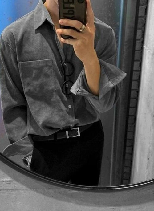 Corduroy Casual Long Sleeve Shirt