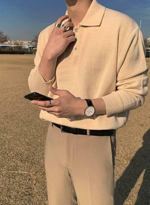 Cozy Knit Sweater In Trendy Style