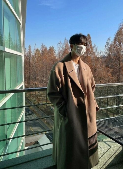 Elegant Wool Blend Overcoat