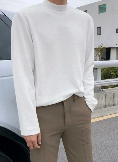 Long Sleeve Casual Turtleneck Tee